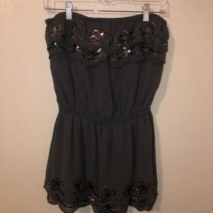 Strapless short dress
